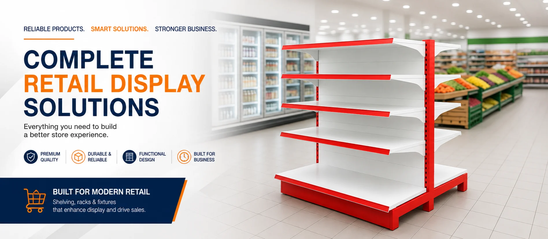 Shelving, Racks and Fixtures for Modern Retail